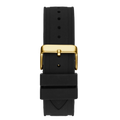 Guess Momentum Chronograph Diamonds Black Dial Black Silicone Strap Watch For Men - GW0518G2