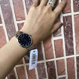  Shop Authentic Emporio Armani Gianni T Bar Crystal Blue Dial Two Tone Steel Strap Watch For Women - AR11092 - Luxxuri