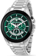  Shop Authentic Maserati Traguardo Chronograph Green Dial Silver Steel Strap Watch For Men - R8873612060 - Luxxuri