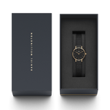  Shop Authentic Daniel Wellington Classic Petite Pressed Ashfield Black Dial Black Mesh Bracelet Watch For Women - DW00100441 - Luxxuri