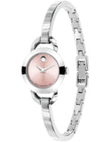  Shop Authentic Movado Rondiro 22mm Pink Dial Stainless Steel Watch For Women - 0606797 - Luxxuri