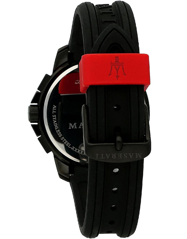  Shop Authentic Maserati SFIDA Chronograph Quartz Stainless Steel Black Dial Watch For Men - R8851123007 - Luxxuri