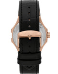 Maserati Potenza Automatic Skeleton Black Dial Black Leather Strap Watch For Men - R8821108039
