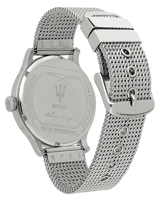 Maserati Epoca Grey Dial Grey Mesh Bracelet Watch For Men - R8853118002