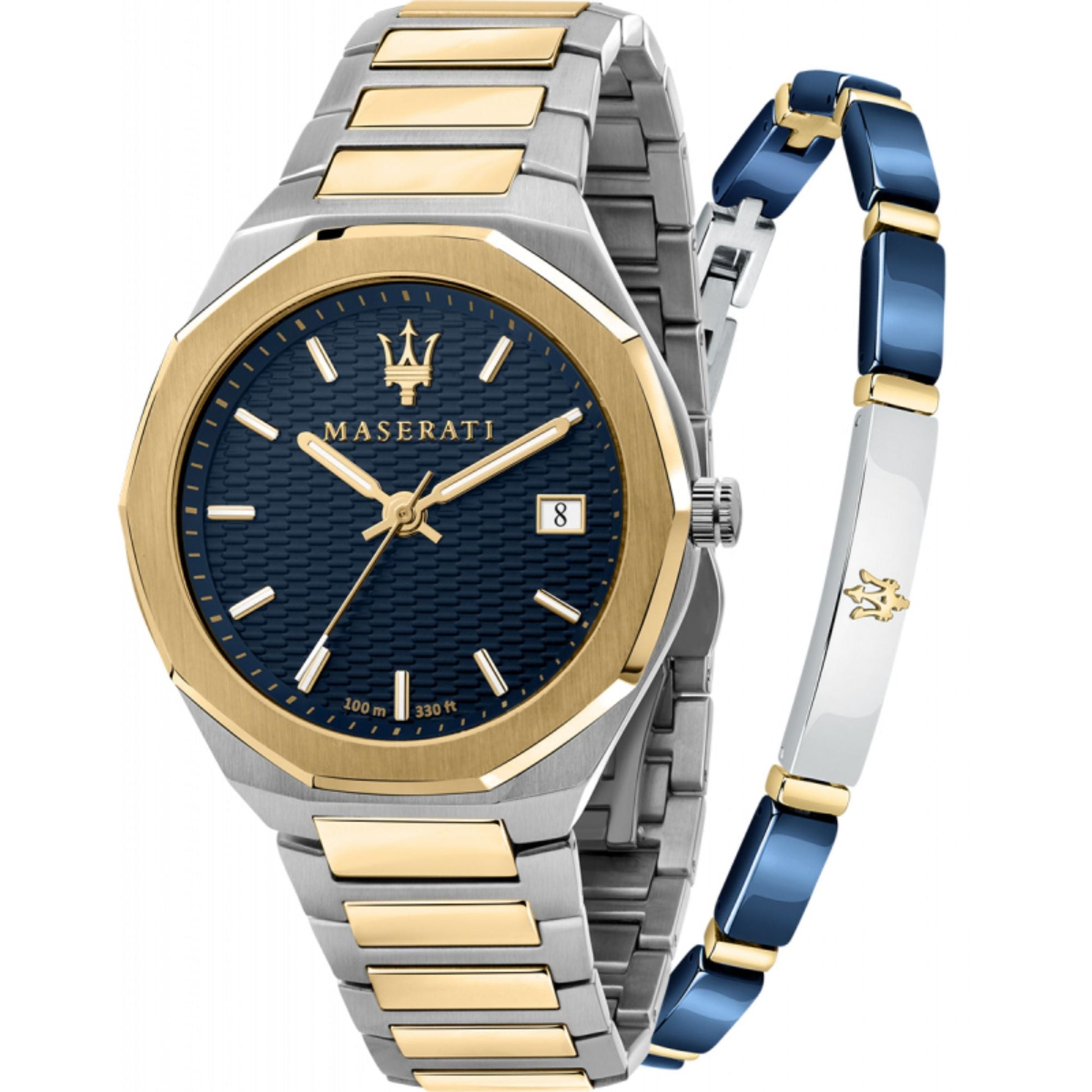  Shop Authentic Maserati Stile Black Dial Two Tone Stainless Steel Watch For Men - R8853142008 - Luxxuri