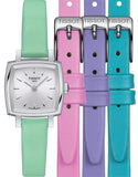  Shop Authentic Tissot T Lady Lovely Square Silver Dial Light Green Leather Strap Watch for Women - T058.109.16.031.01 - Luxxuri