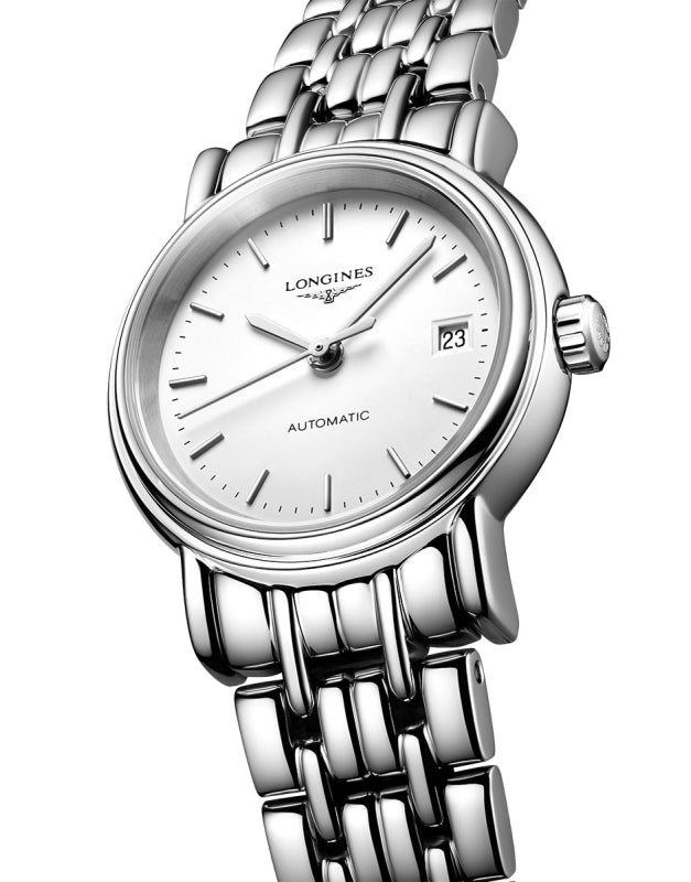  Shop Authentic Longines Presence 25.5mm Automatic Stainless Steel Watch for Women - L4.321.4.12.6 - Luxxuri