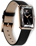  Shop Authentic Swarovski Uptown Black Dial Black Leather Strap Watch for Women - 5547710 - Luxxuri