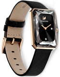 Shop Authentic Swarovski Uptown Black Dial Black Leather Strap Watch for Women - 5547710 - Luxxuri