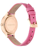  Shop Authentic Swarovski Octea Nova Pink Dial Pink Leather Strap Watch for Women - 5650030 - Luxxuri
