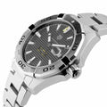  Shop Authentic Tag Heuer Aquaracer Automatic Black Dial Silver Steel Strap Watch for Men - WAY2010.BA0927 - Luxxuri