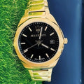  Shop Authentic Maserati Stile Black Dial Gold Steel Strap Watch For Men - R8853142004 - Luxxuri