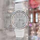  Shop Authentic Michael Kors Parker White Dial White Leather Strap Watch for Women - MK5848 - Luxxuri