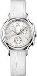  Shop Authentic Calvin Klein Skirt White Dial White Leather Strap Watch for Women - K2U291L6 - Luxxuri