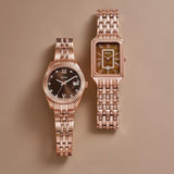  Shop Authentic Fossil Raquel Three Hand Date Brown Dial Rose Gold Steel Strap Watch For Women - ES5323 - Luxxuri