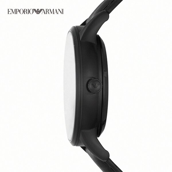  Shop Authentic Emporio Armani Meccanico Automatic Black Dial Black Leather Strap Watch For Men - AR60042 - Luxxuri