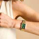  Shop Authentic Fossil Raquel Three Hand Date Green Dial Gold Steel Strap Watch For Women - ES5341 - Luxxuri