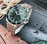  Shop Authentic Emporio Armani Diver Automatic Green Dial Silver Steel Strap Watch For Men - AR60061 - Luxxuri