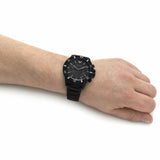  Shop Authentic Emporio Armani Diver Chronograph Black Dial Black Steel Strap Watch For Men - AR11363 - Luxxuri