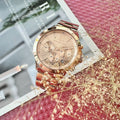  Shop Authentic Michael Kors Runway Chronograph Rose Gold Dial Rose Gold Steel Strap Watch For Women - MK5778 - Luxxuri