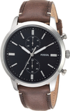  Shop Authentic Fossil Townsman Chronograph Black Dial Brown Leather Strap Watch for Men  - FS5280 - Luxxuri