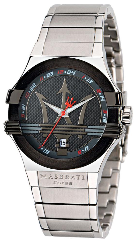  Shop Authentic Maserati Potenza Black Dial Silver Steel Strap Watch For Men - R8853108001 - Luxxuri