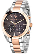 Shop Authentic Maserati Traguardo Chronograph Brown Dial Two Tone Steel Strap Men's Watch - R8873612003 - Luxxuri