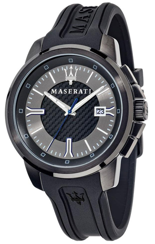  Shop Authentic Maserati SFIDA Black Dial Black Rubber Strap Watch For Men - R8851123004 - Luxxuri