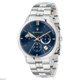  Shop Authentic Maserati Ricordo Chronograph Blue Dial Silver Steel Strap Watch For Men - R8873633001 - Luxxuri