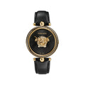 Shop Authentic Versace Palazzo Empire Black Dial Black Leather Strap Watch for Women - VCO020017 - Luxxuri