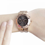  Shop Authentic Marc Jacobs Blade Chronograph Brown Dial Rose Gold Steel Strap Watch for Women - MBM3308 - Luxxuri