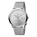  Shop Authentic Calvin Klein Minimal Silver Dial Silver Mesh Bracelet Watch for Men - K3M2112Z - Luxxuri