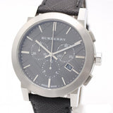  Shop Authentic Burberry The City Grey Dial Black Leather Strap Watch for Men - BU9362 - Luxxuri