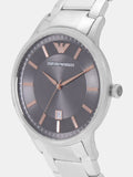  Shop Authentic Emporio Armani Renato Quartz Grey Dial Silver Steel Strap Watch For Men - AR2514 - Luxxuri