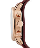  Shop Authentic Fossil Original Boyfriend Sport Chronograph Maroon Dial Maroon Leather Strap Watch for Women - ES4114 - Luxxuri