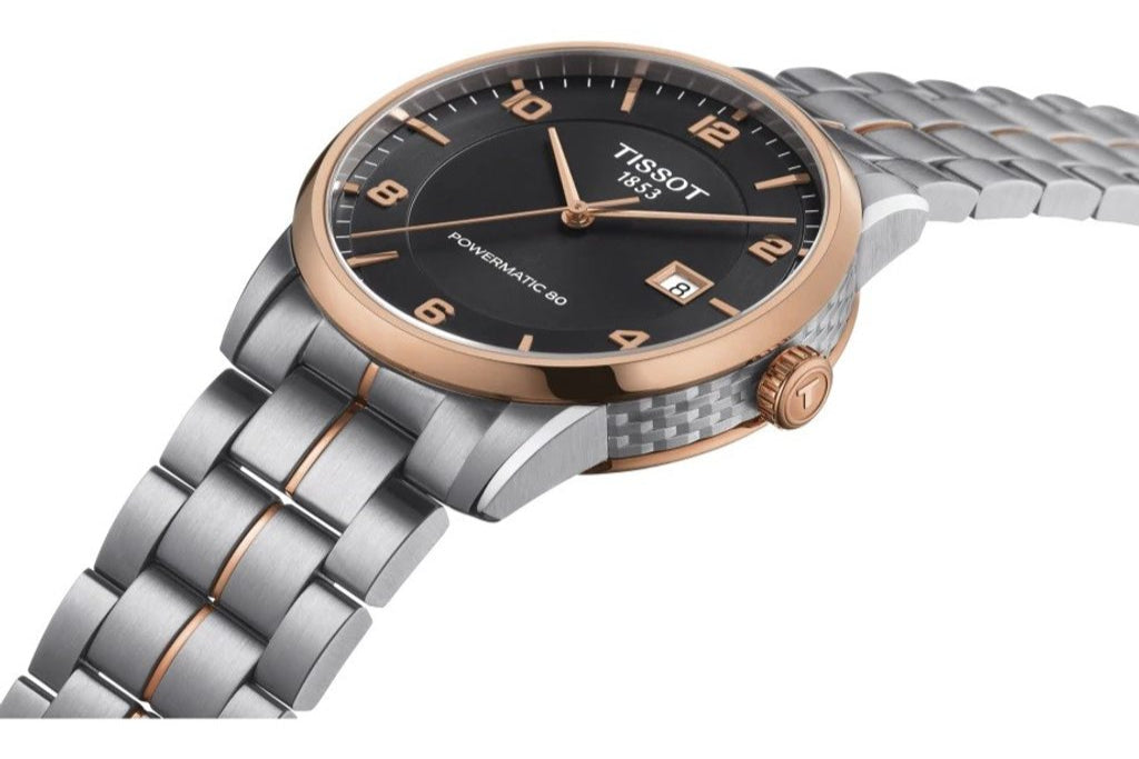  Shop Authentic Tissot Luxury Powermatic 80 Black Dial Silver Steel Strap Watch For Men - T086.407.22.051.00 - Luxxuri