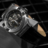  Shop Authentic Maserati Potenza Automatic Black Dial Black Leather Strap Watch For Men - R8821108001 - Luxxuri