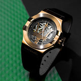  Shop Authentic Maserati Potenza Automatic Rose Gold Dial Black Leather Strap Watch For Men - R8821108002 - Luxxuri