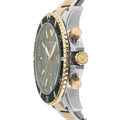  Shop Authentic Emporio Armani Diver Chronograph Green Dial Two Tone Steel Strap Watch For Men - AR11361 - Luxxuri