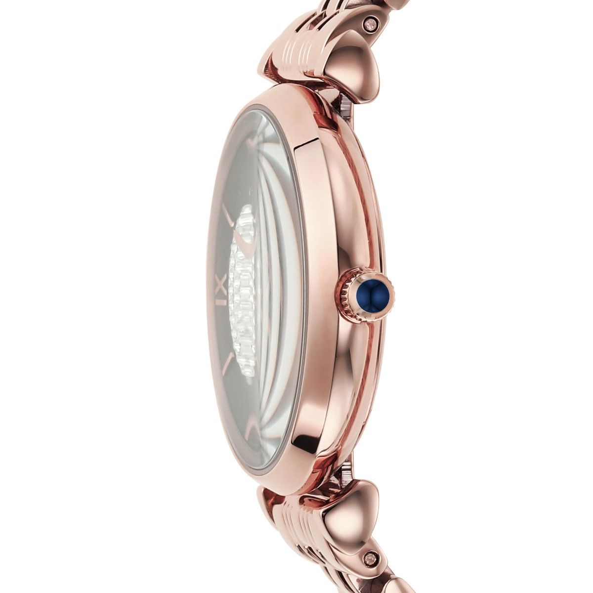  Shop Authentic Emporio Armani Gianni T-Bar Quartz Crystals Black Dial Gold Steel Strap Watch For Women - AR11423 - Luxxuri