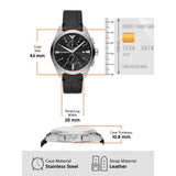  Shop Authentic Emporio Armani Claudio Chronograph Black Dial Black Leather Strap Watch For Men - AR11542 - Luxxuri