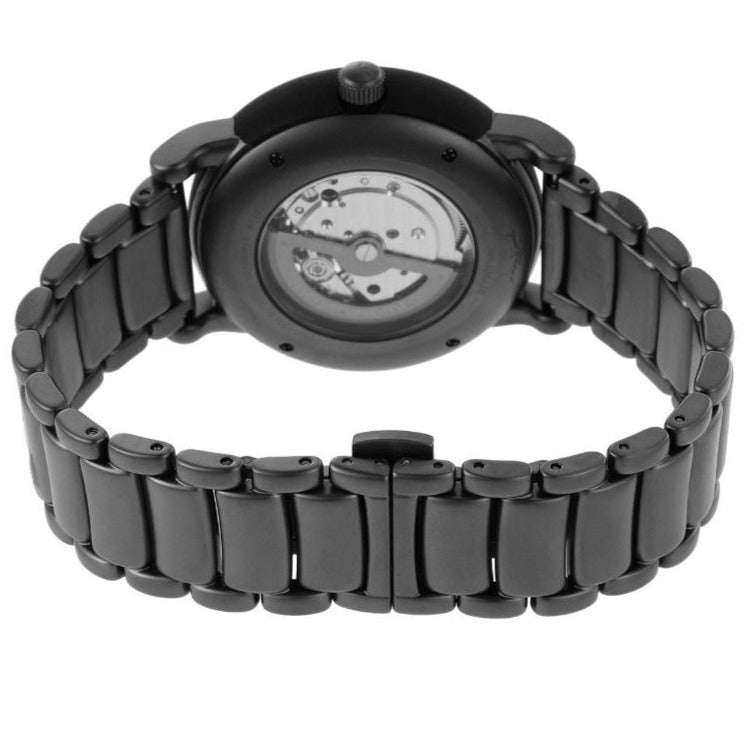  Shop Authentic Emporio Armani Meccanico Automatic Black Dial Black Steel Strap Watch For Men - AR60010 - Luxxuri