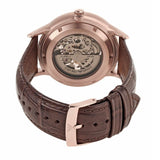  Shop Authentic Emporio Armani Meccanico Automatic Silver Dial Brown Leather Strap Watch For Men - AR60039 - Luxxuri