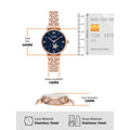  Shop Authentic Emporio Armani Meccanico Crystals Black Dial Rose Gold Steel Strap Watch For Women - AR60043 - Luxxuri