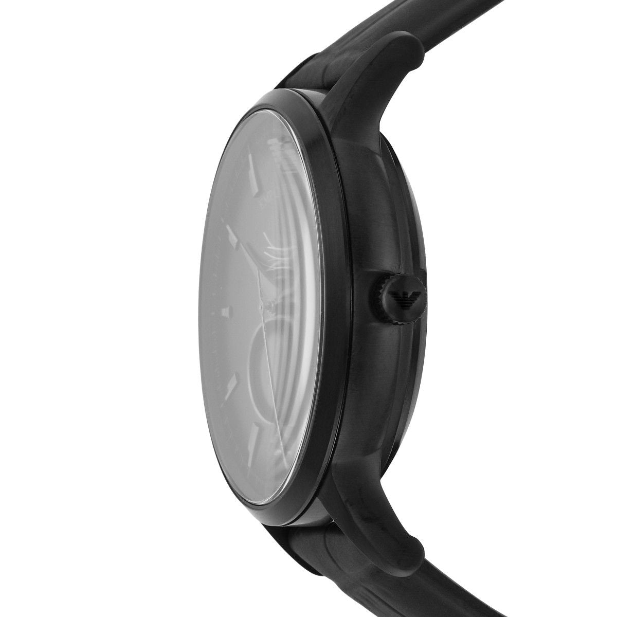  Shop Authentic Emporio Armani Meccanico Skeleton Black Dial Black Leather Strap Watch For Men - AR60046 - Luxxuri