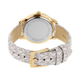  Shop Authentic Michael Kors Tibby Analog Silver Dial White Leather Strap Watch for Women - MK1049 - Luxxuri