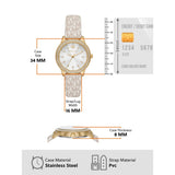  Shop Authentic Michael Kors Tibby Analog Silver Dial White Leather Strap Watch for Women - MK1049 - Luxxuri