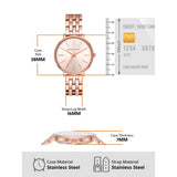  Shop Authentic Michael Kors Pyper Three-Hand Rose Gold Dial Rose Gold Steel Strap Watch For Women - MK3897 - Luxxuri