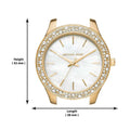  Shop Authentic Michael Kors Liliane Mother of Pearl White Dial Gold Steel Strap Watch For Women - MK4555 - Luxxuri
