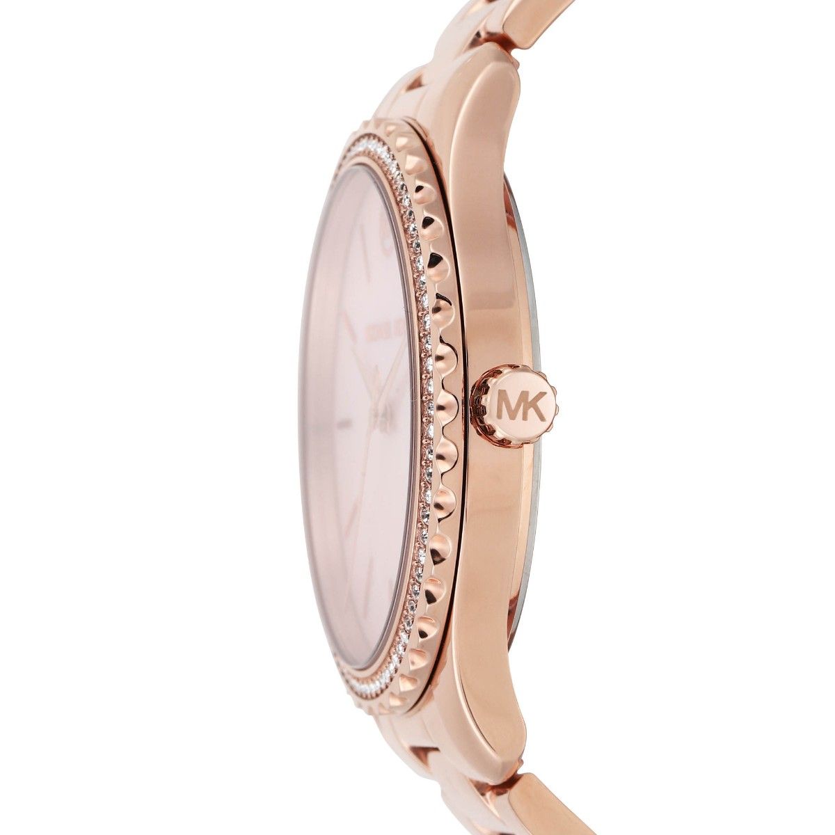  Shop Authentic Michael Kors Layton Three Hand Pink Dial Rose Gold Steel Strap Watch For Women - MK6848 - Luxxuri